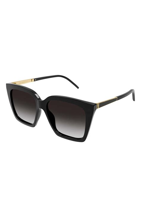 ysl sonnenbrille damen cat-eye|Saint Laurent 56mm Cat Eye Sunglasses .